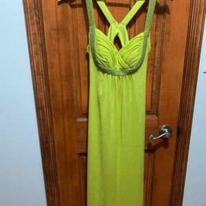 Lime green gown